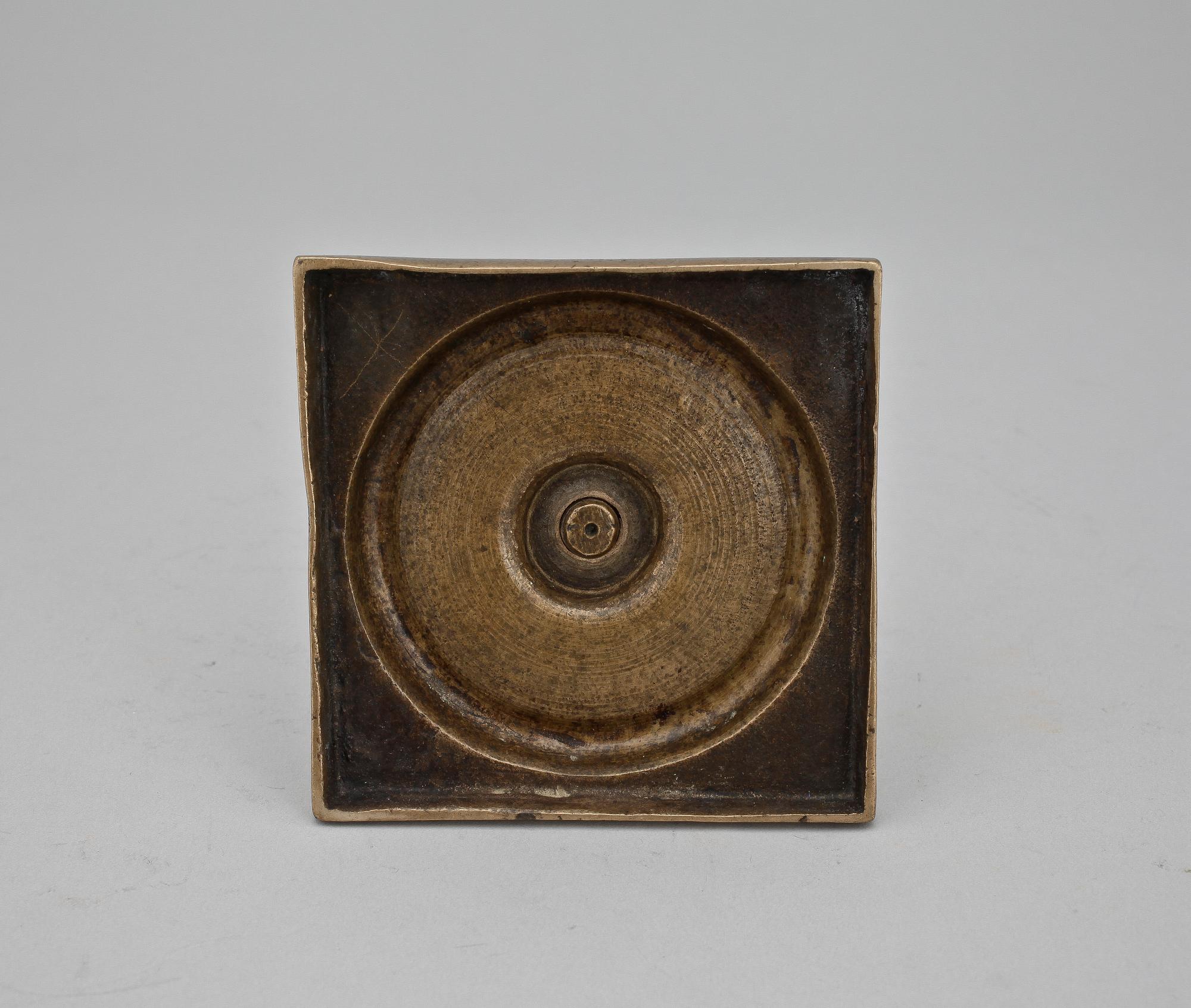 LJUSSTAKE, mässing, barock, 1700-tal.