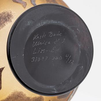 Ulrica Hydman Vallien, a 'Juvel' limited edition vase, and a bowl, numbered 7/60, signed.