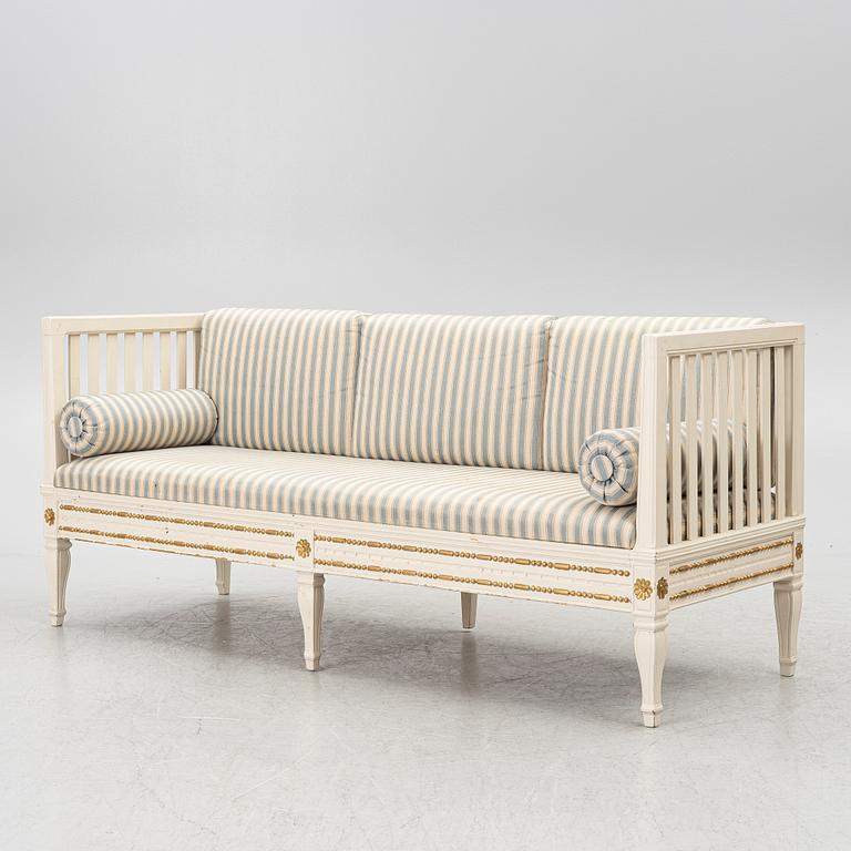 Sofa, Gustavian style, circa 1900.