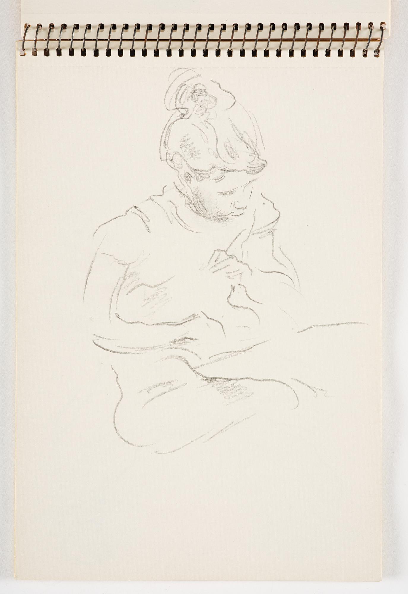 Lotte Laserstein, 3 skissböcker med blyertsteckningar.