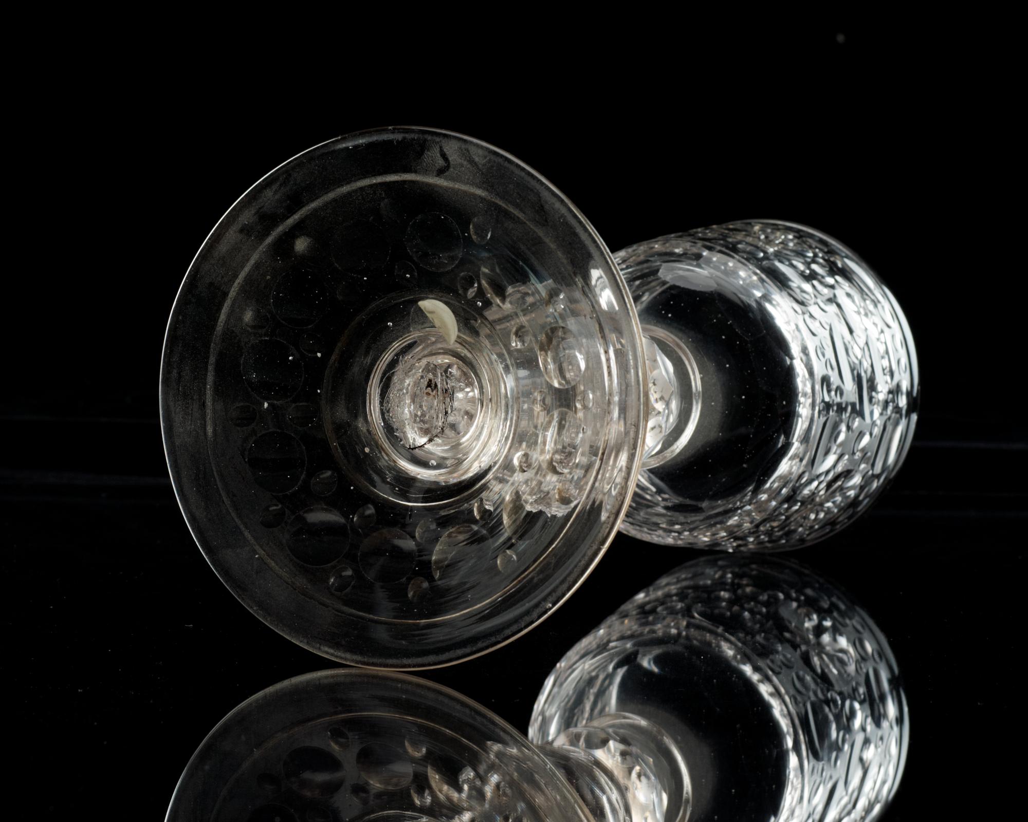 PRAKTPOKAL, glas. Tyskland, Barock, 1600-talets slut.