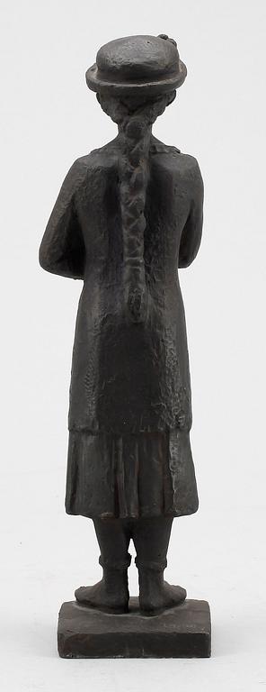 PETER LINDE, SKULPTUR, järn, sign.