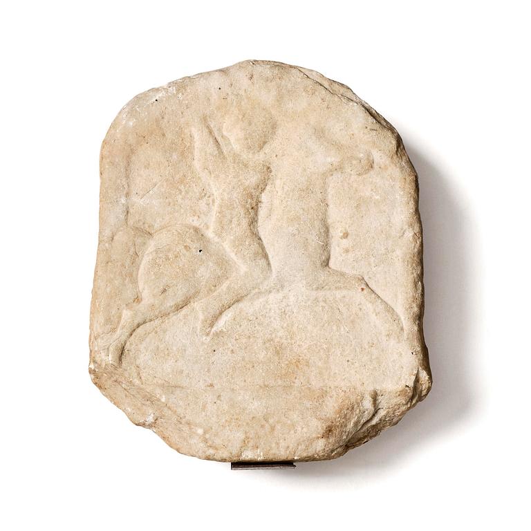 A Hellenistic marble relief presumably 1st Century B.C.