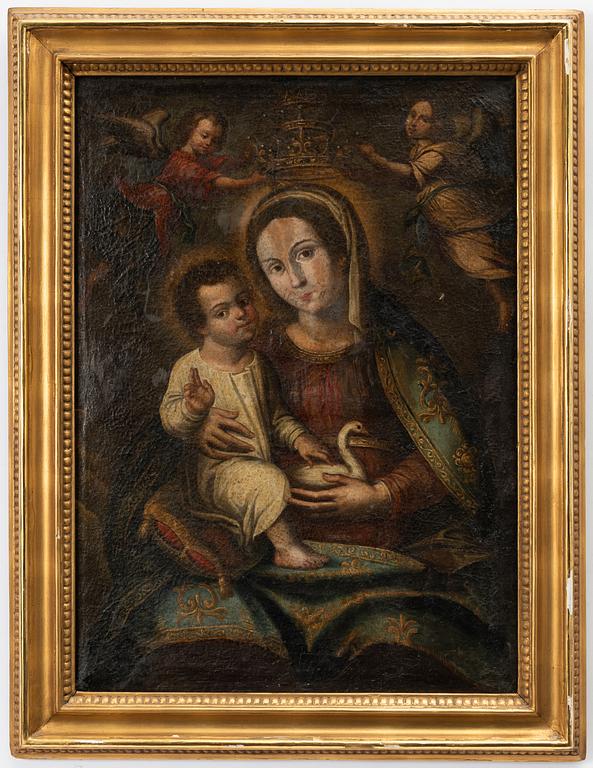 Spansk skola, 1700-tal, Madonnan med barnet.
