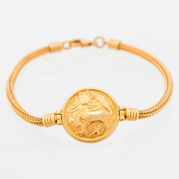 A BRACELET, "Sun lion", 18K gold. Kalevala Koru 1999.