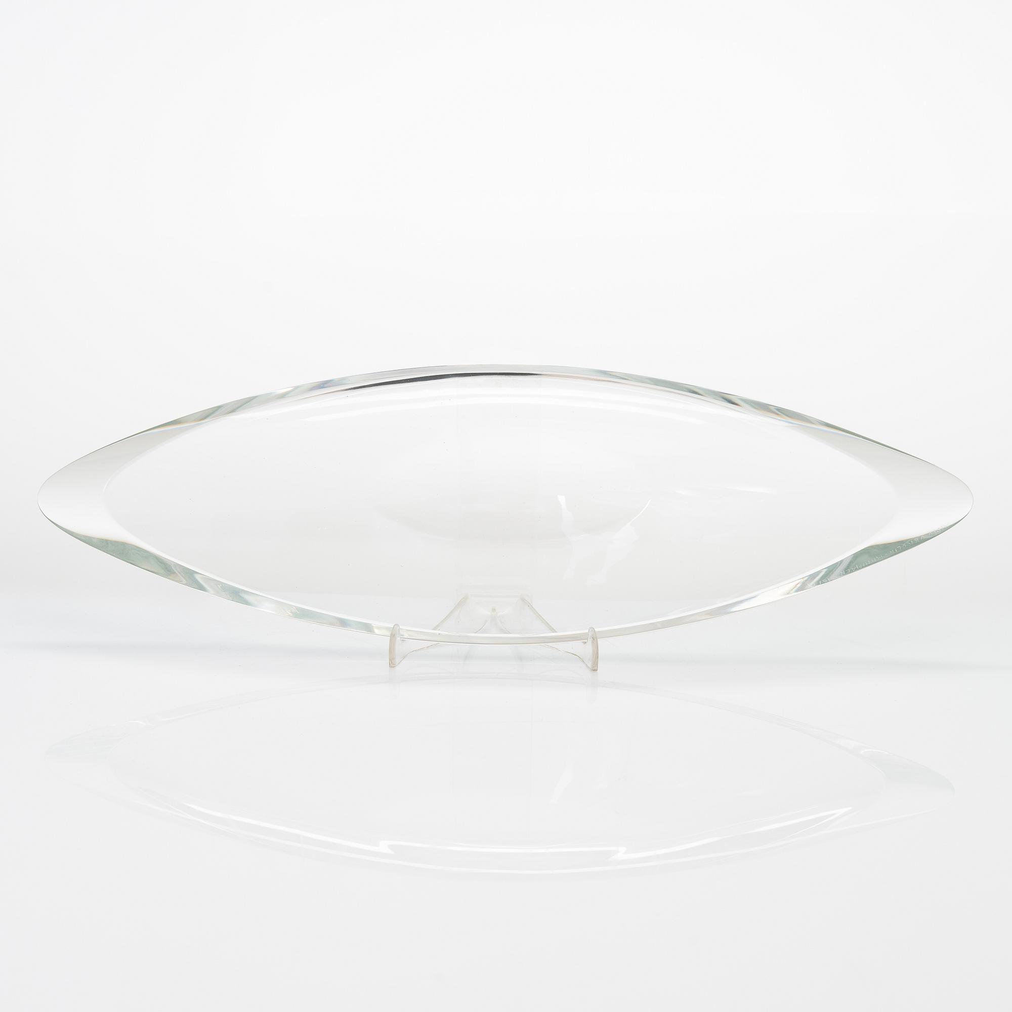 Aimo Okkolin, an art glass signed Aimo Okkolin Riihimäen Lasi O.Y.