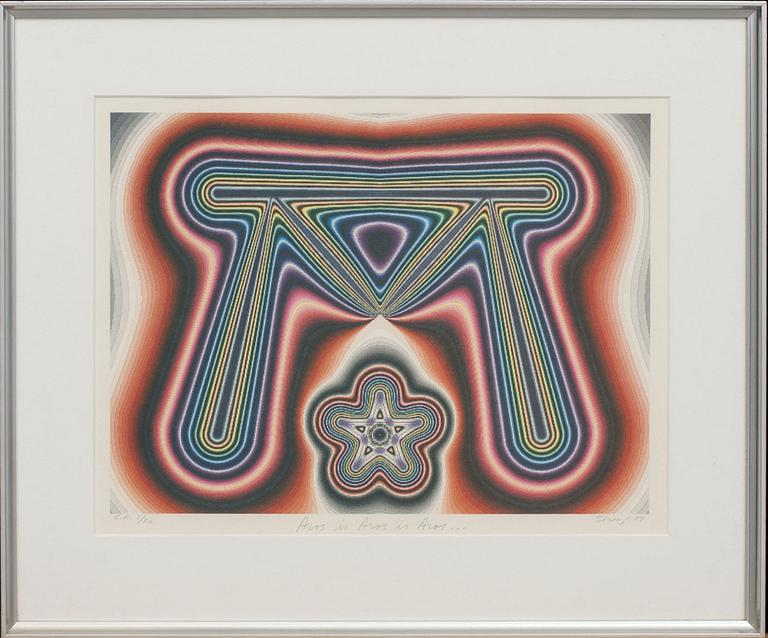 STURE JOHANNESSON, computer graphic, signed and numbered E.A I/XX.