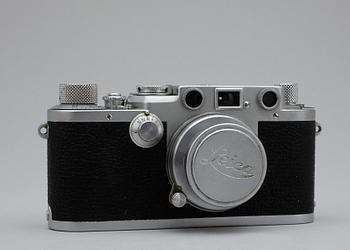 KAMERA, Leica, IIIf, nr 552036. Tyskland, 1900-talets mitt.