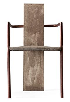 28. A Jonas Bohlin 'Concrete' chair by Källemo, Sweden early 1980's.