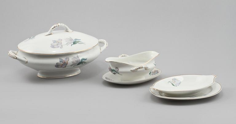 SERVIS, 54 delar, porslin, Gustavsberg, 1900-talets början.