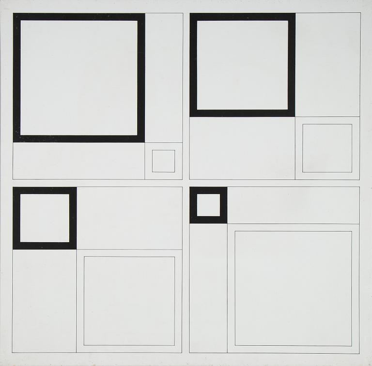 Vladimir Kopteff, acrylic on panel, signed and dated 1977 verso.