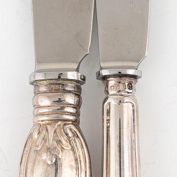 Swedish silver cutlery, including CG Hallberg, Stockholm 1955 (20 pieces).