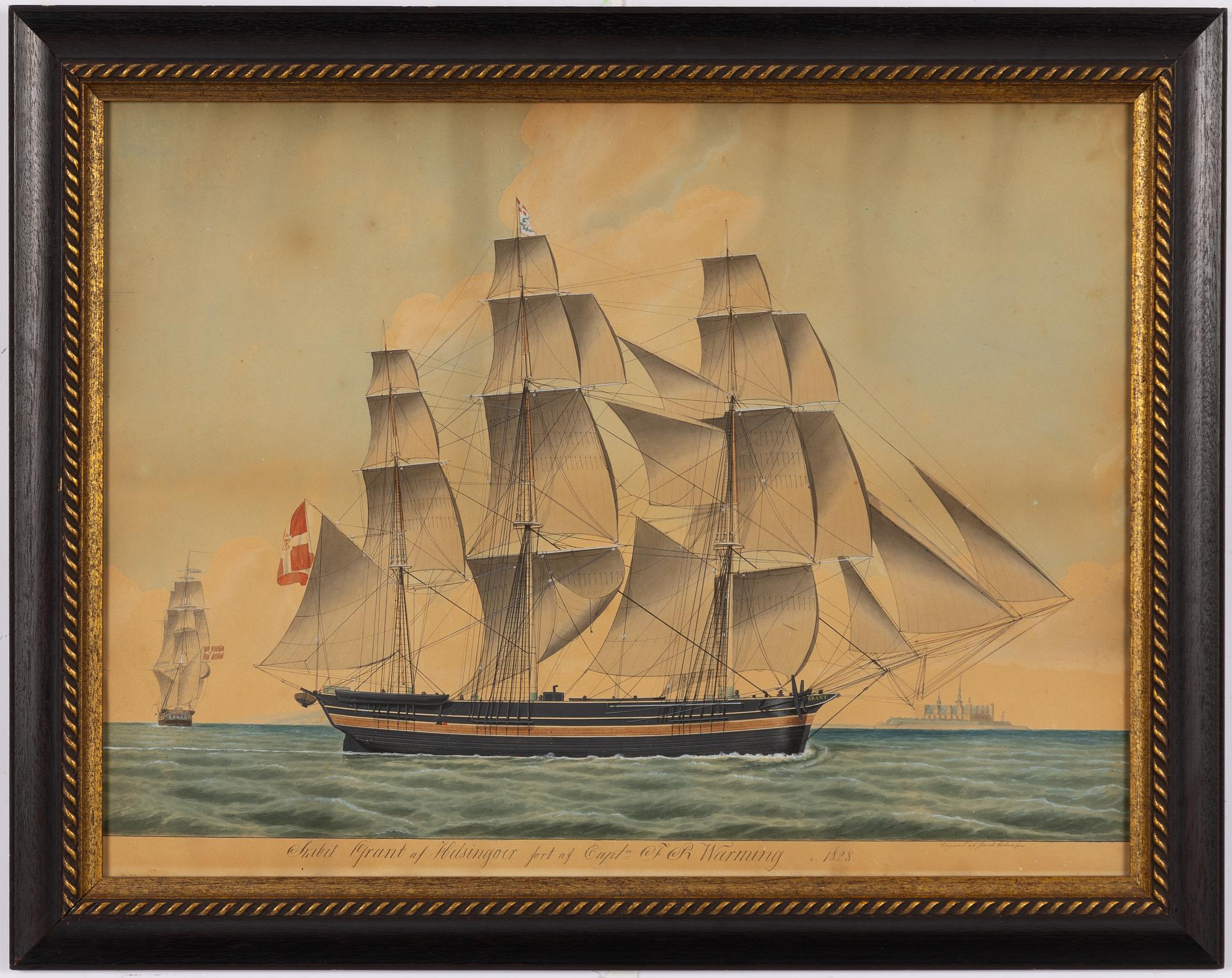 Jacob Petersen, the three-masted full-rigged ship "Grant".