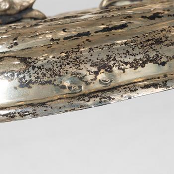 A possibly Spanish silver bowl, unclear/worn marks, 20th century.