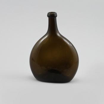 FLASKA, glas, 1700/1800-tal.