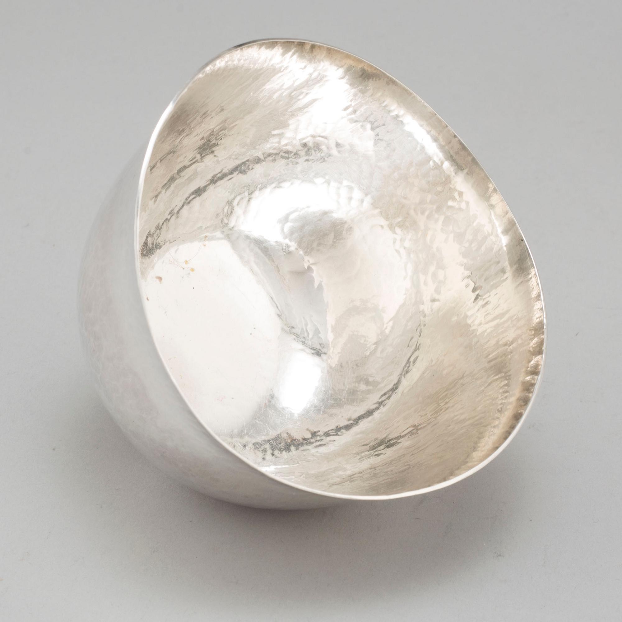 ERIC LÖFMAN, skål, silver, MGAB, Uppsala, 1971.