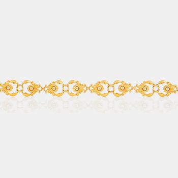 1190. A Georg Jensen gold bracelet. No 765 172.