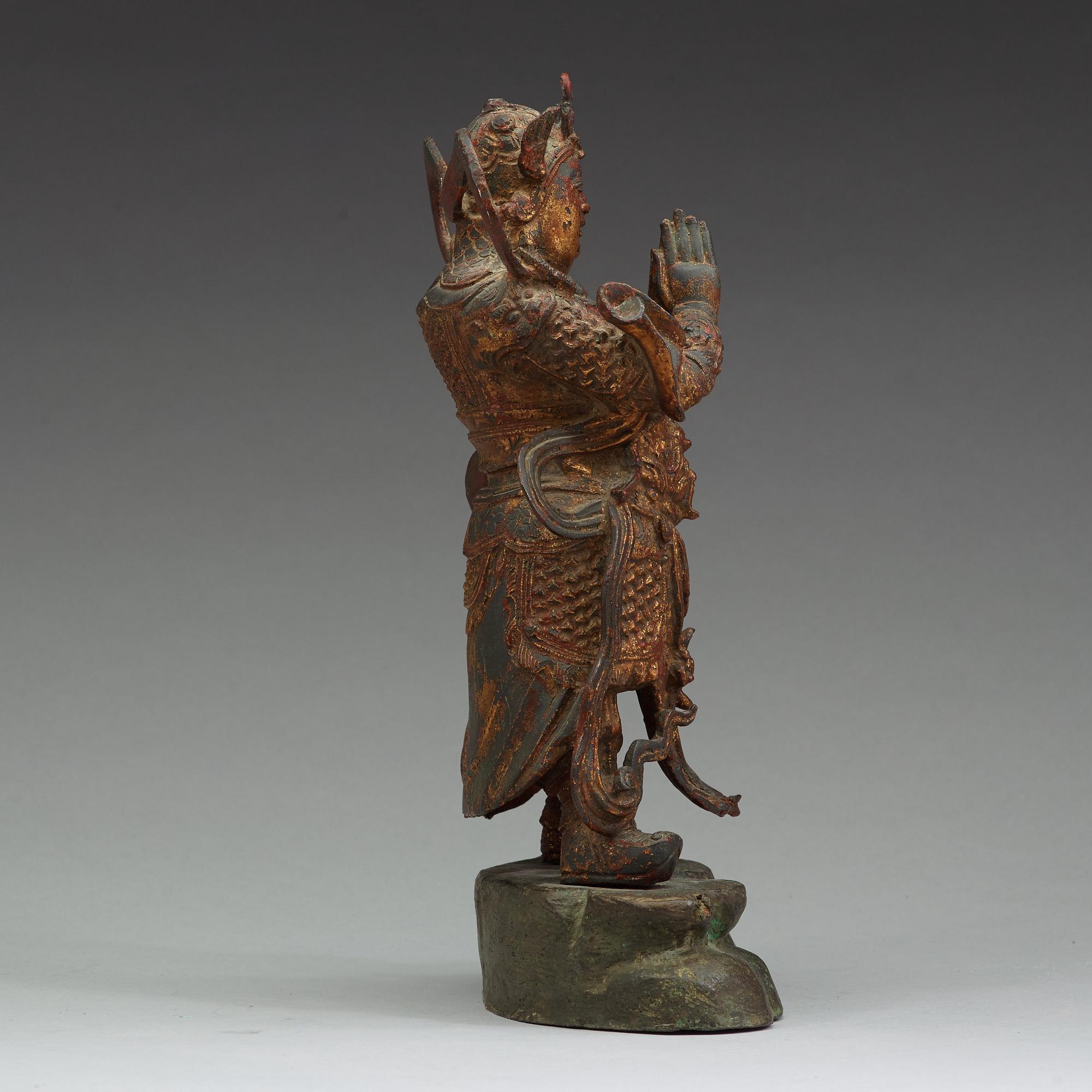 A standing figure of guardsman, Ming dynasty (1368-1644).