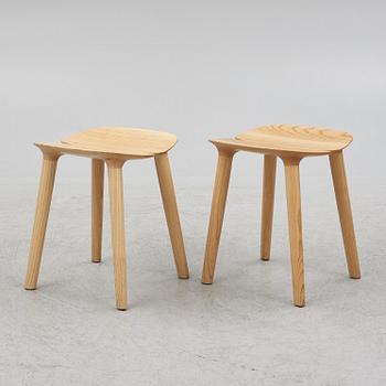 Ronan & Erwan Bouroullec, a pair of stools, "MC3 OSSO", Mattiazzi, Italy, after 2011.