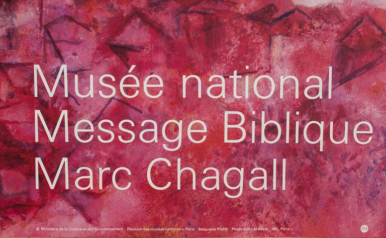 MARC CHAGALL, efter, affisch.