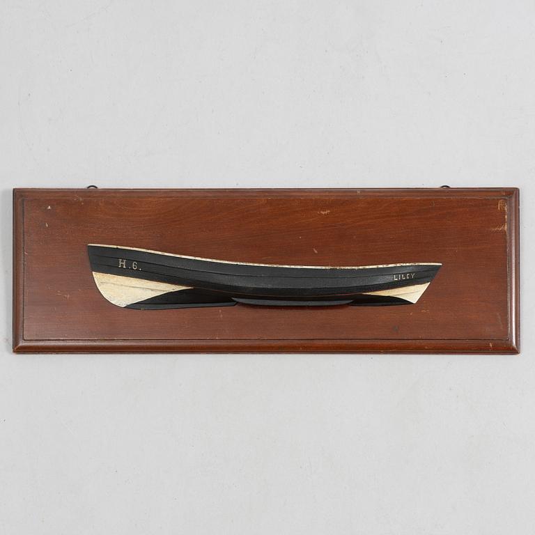 A boat model, 'Liley', first half of the 20th century.