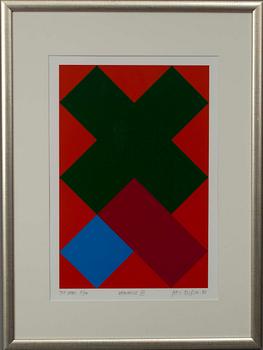 PAUL OSIPOW, Serigrafi, "Katharine VII", sign. och dat. -90, numr. konstnärens avdrag 10/15.