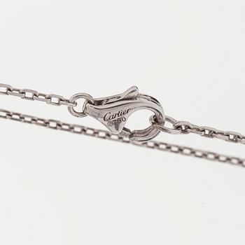 Cartier, an 18K white gold 'd'Amour' necklace, with a brilliant-cut diamond.