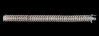 ARMBAND, sterlingsilver, diamanter tot ca 3.15 ct.