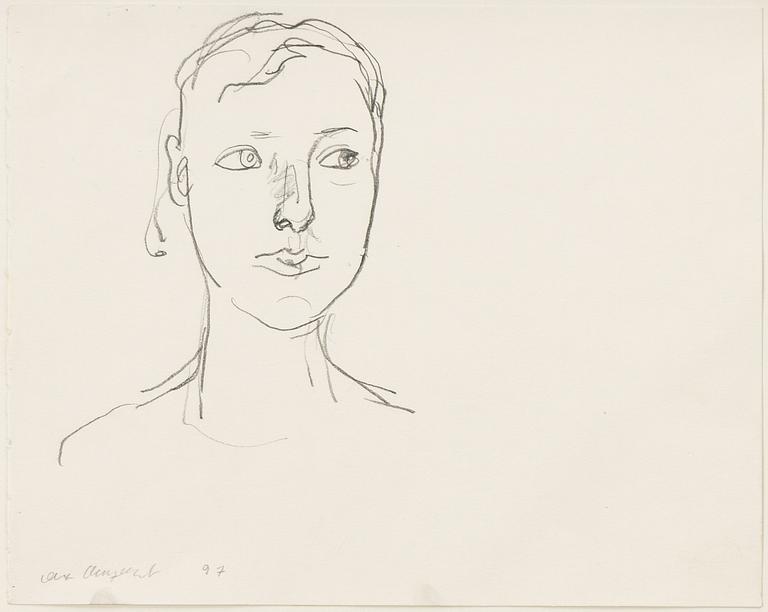 Lena Cronqvist, Self-portrait.