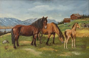 Gunheim Torstensen, Betande hästar.
