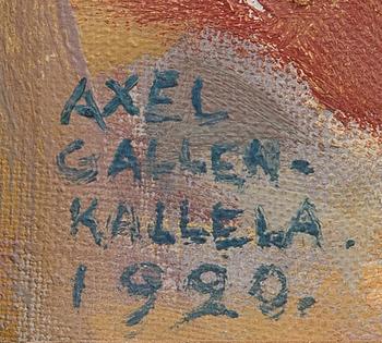 AKSELI GALLEN-KALLELA, LEMMINKÄINEN TULIJOELLA.