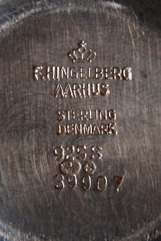 PARTI SILVER, 26 delar, bl a England, Danmark och Japan, 1800-1900-tal.