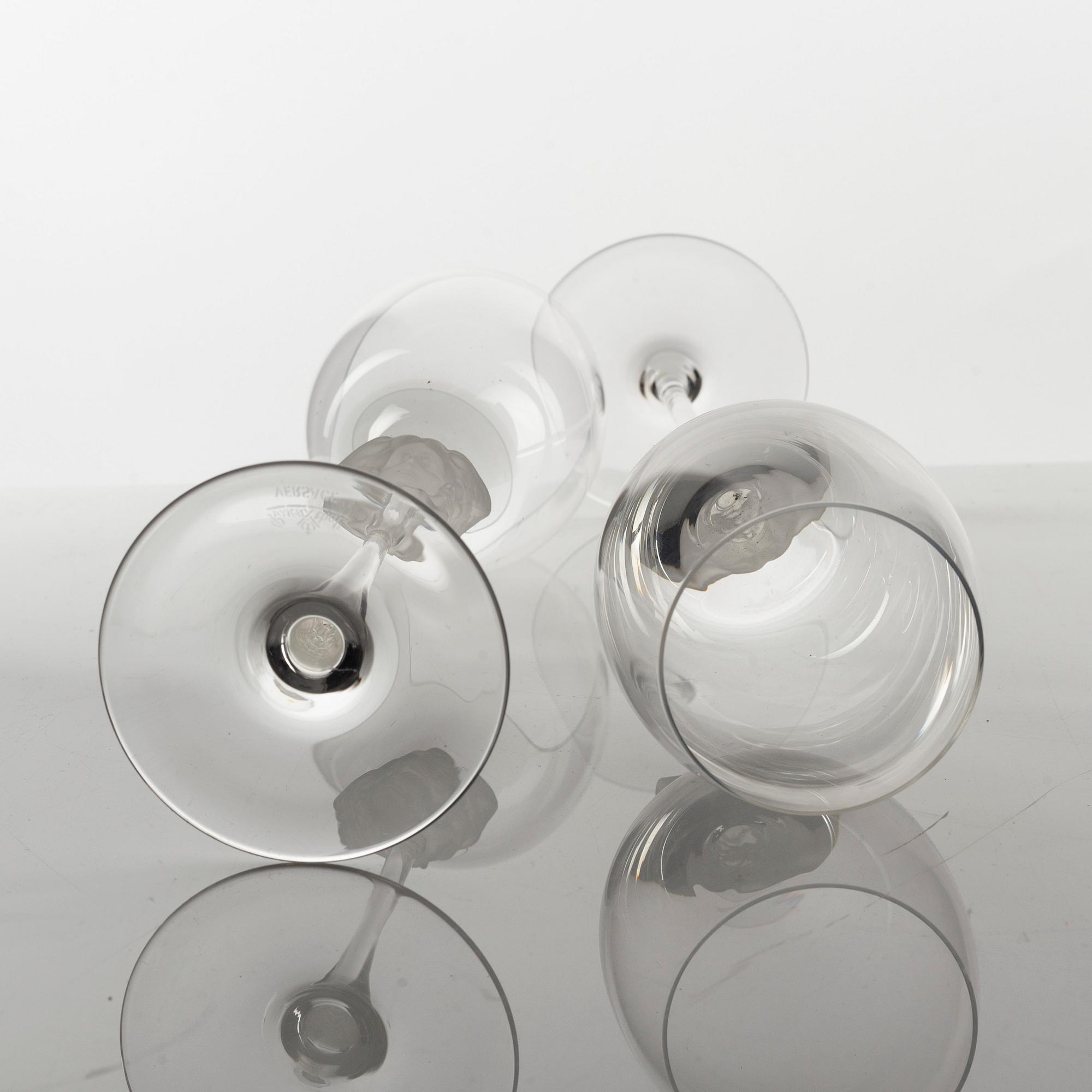 Versace, vinglas, 4 st, för Rosenthal.