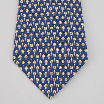 SALVATORE FERRAGAMO, three silk ties.
