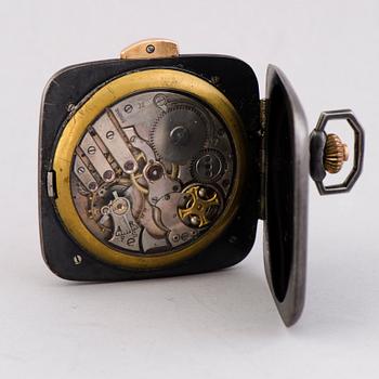 TRAVEL ALARM CLOCK POCKET WATCH, 48 x 48 mm.