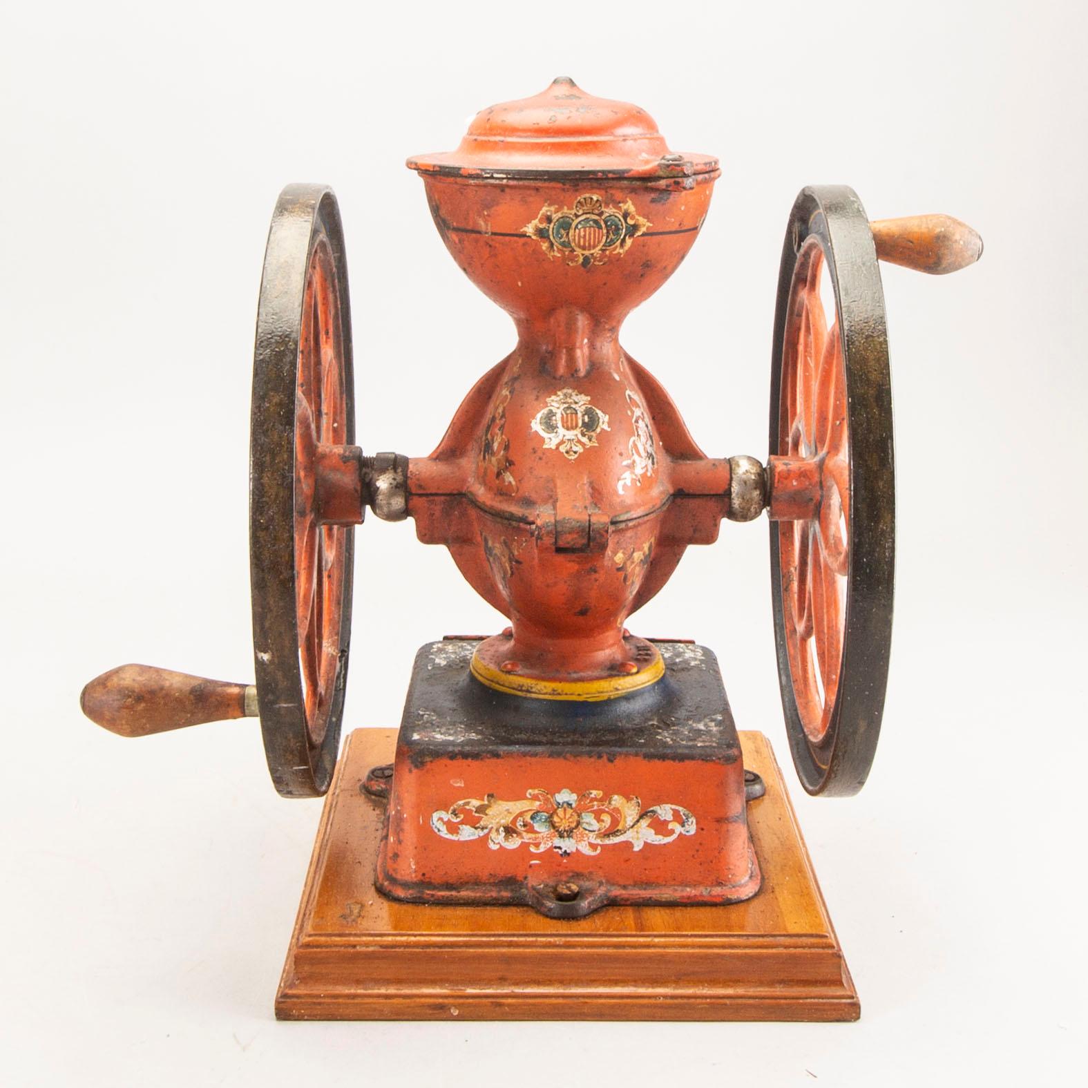 Coffee grinder, Enterprise Manufacturing Co. of Philadelphia, USA, around the turn of the century 1900.