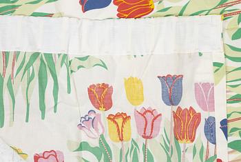 Josef Frank, four curtains, 'Tulpan', Svenskt Tenn.