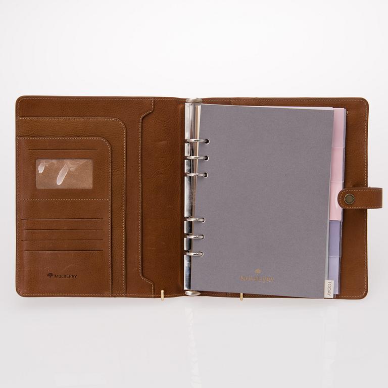 MULBERRY, FILOFAX SAMT TVÅ OMSLAG.