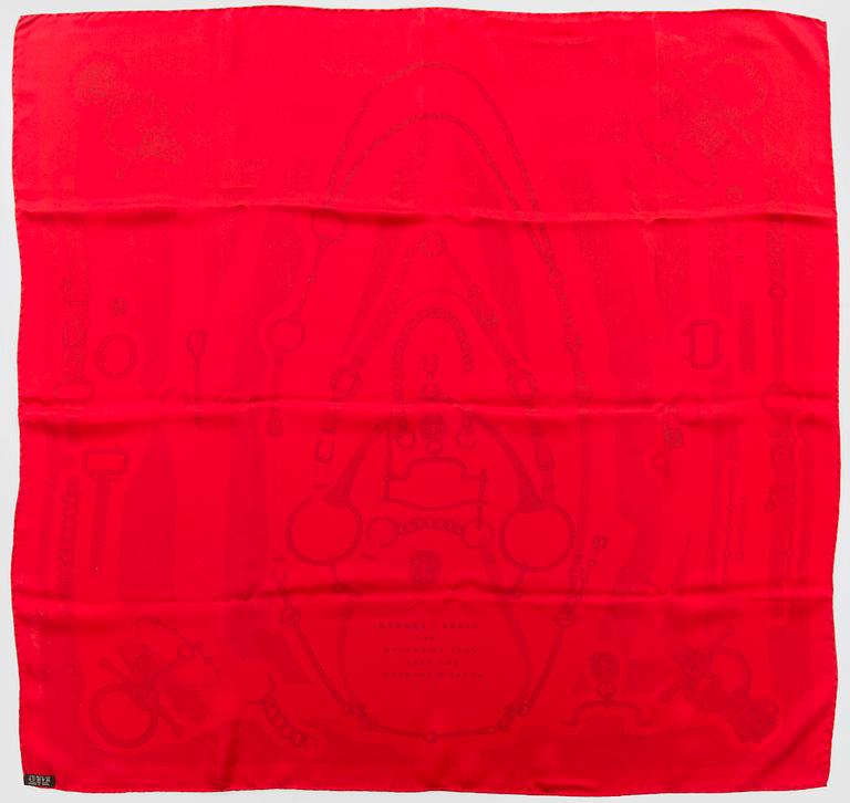 Hermès, an 'Etude Pour une Parure de Gala' silk scarf.
