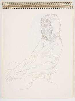 Lotte Laserstein, Sketchbook with approximately 42 drawings, of which 1 is signed.