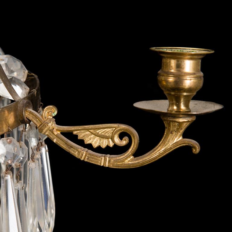 CHANDELIER, Empire style early 20th century.