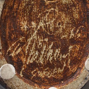 CARL-HARRY STÅLHANE, a unique stoneware stool /sculpture, Rörstrand 1966.