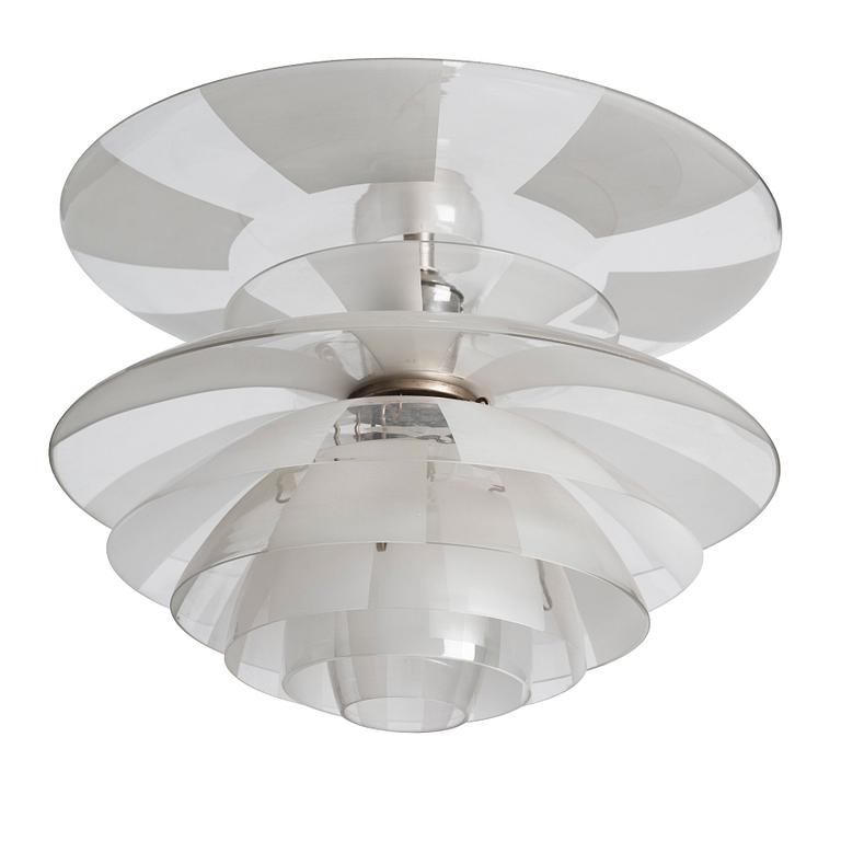 Poul Henningsen, "Septima 5" ceiling light, Louis Poulsen, Denmark ca 1929.