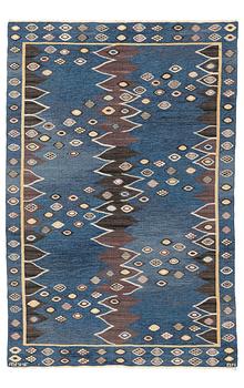 178. Barbro Nilsson, a carpet, "Snäckorna", tapestry weave, ca 215 x 143 cm, signed AB MMF BN.
