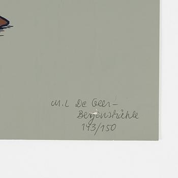 Marie-Louise Ekman, silkscreen in colours, 1971, signed 143/150.