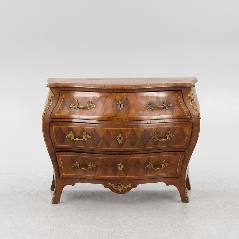 A Rococo chest of drawers, 18th century.