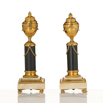 Cassoletter, ett par, Frankrike, 1700-talets slut, Louis XVI.