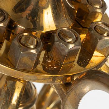 Ljuskrona, barockstil, mässing, modell no 205, Skultuna, 2002.