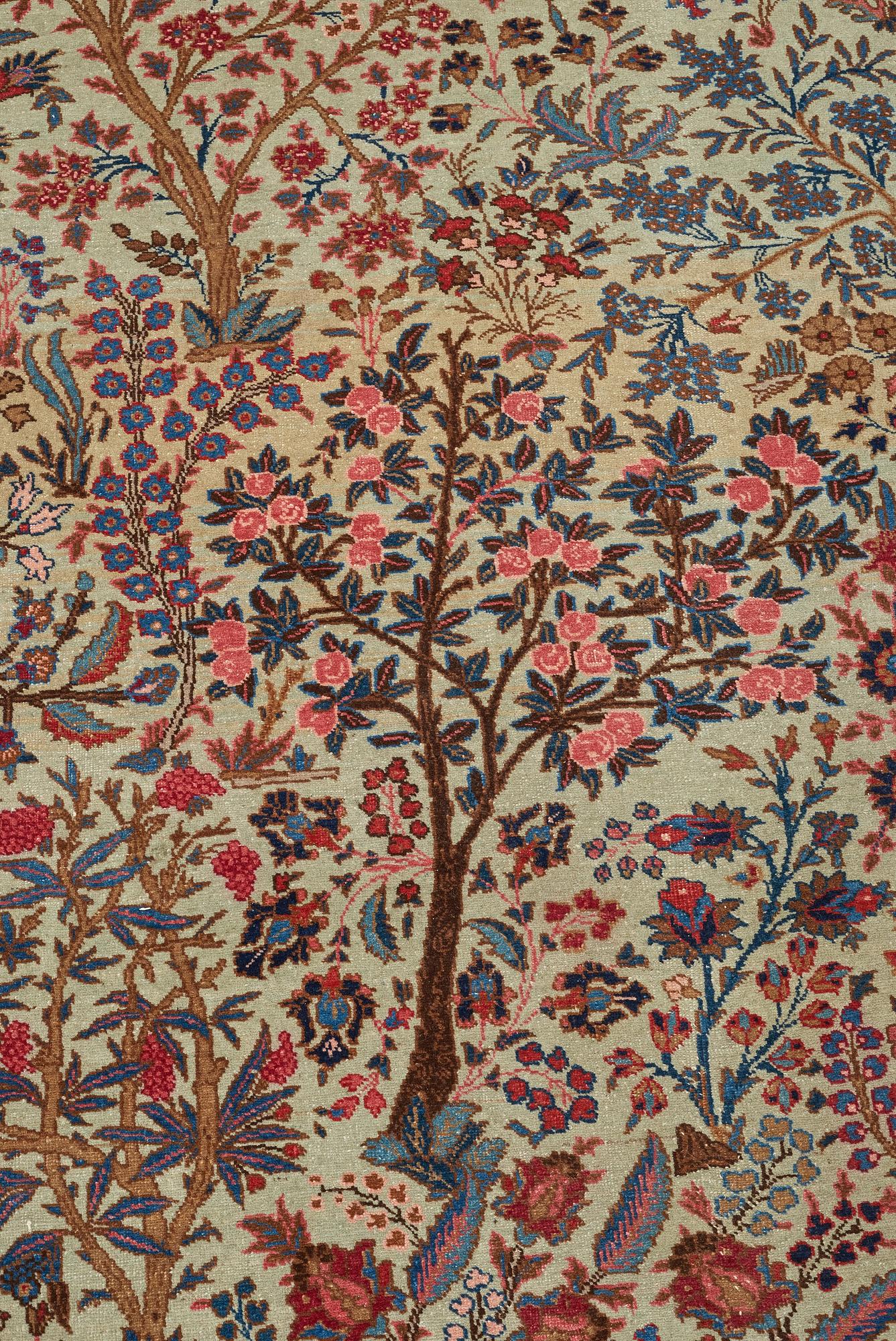 A CARPET, a semi-antique Tabriz probably, ca 393 x 284 cm.