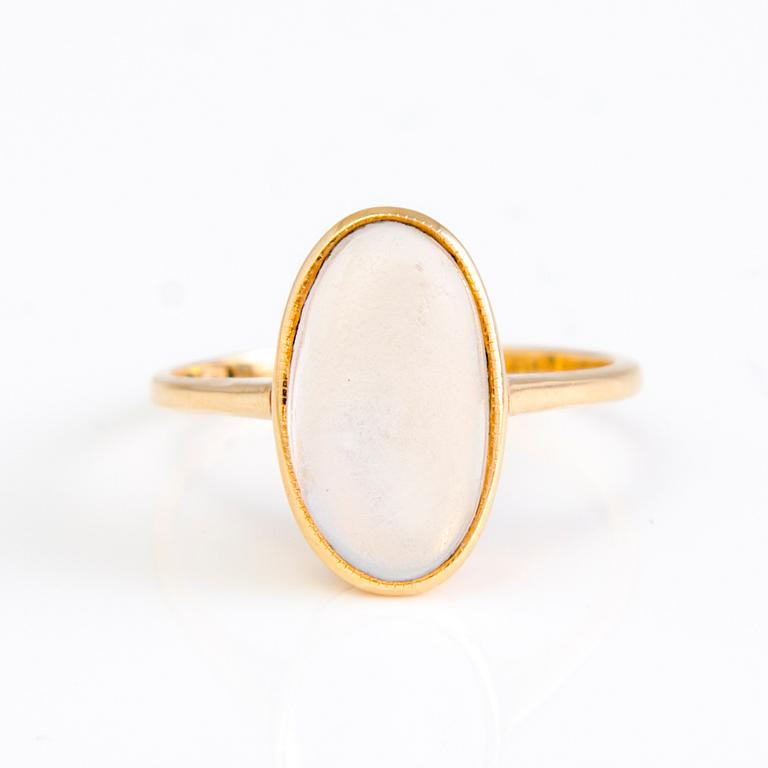 SORMUS, 14K kultaa, kuukivi.